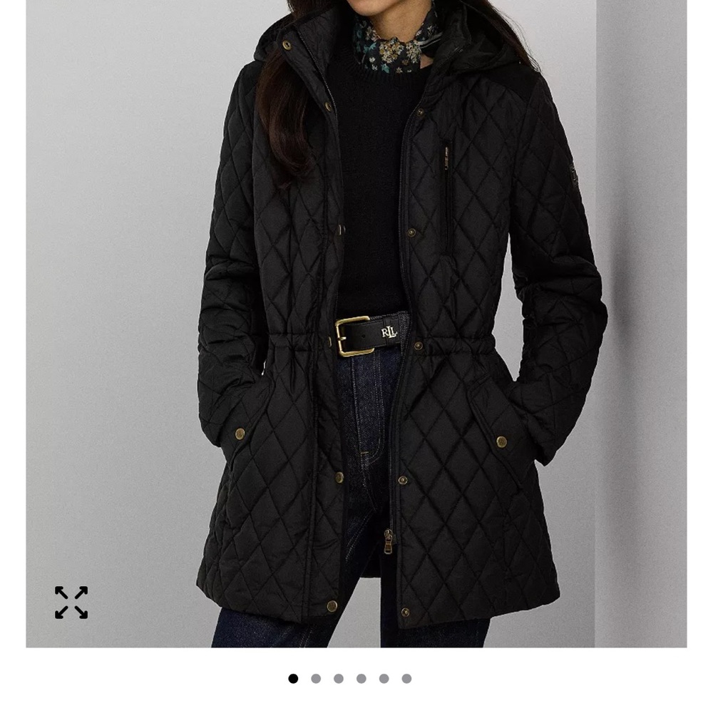 Lauren Ralph Lauren Black Quilted Puffer Coat